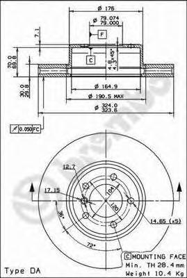 фото Тормозной диск brembo 09917211