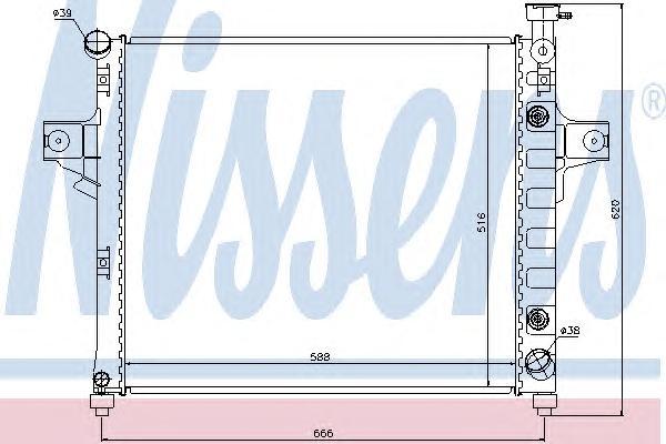 

Радиатор Nissens 61023