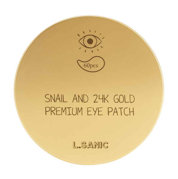 Патчи для глаз L.SANIC Snail and 24K Gold Premium Eye Patch премиум, 60 шт. l sanic гидрогелевые патчи с экстрактом голубой агавы 60 шт