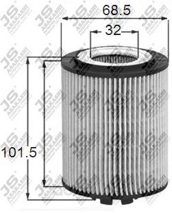 фото Фильтр масляный bmw e60/e65/x5 (e53) 4.4/4.5/3.5/4.8 js asakashi арт. oe0044