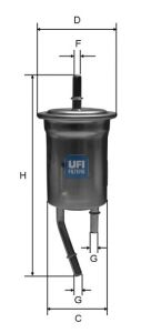 фото Фильтр топливный ufi 31.828.00