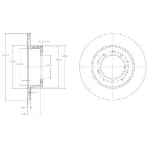 Тормозной диск DELPHI BG2799