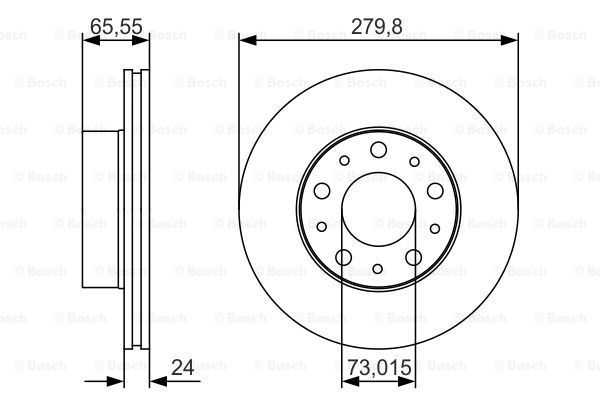 фото Тормозной диск bosch 0986479s70