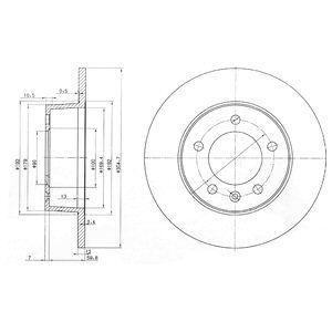 

Тормозной диск DELPHI BG3681