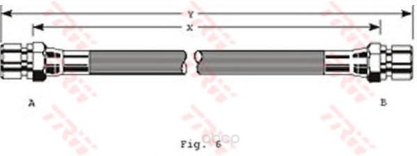 фото Шланг тормозной системы trw/lucas pha229