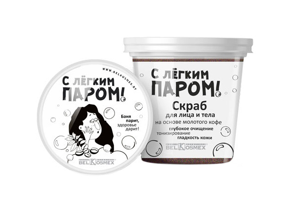 

Скраб для тела Belkosmex С легким паром на основе молотого кофе 140 г