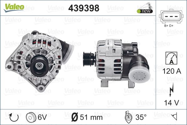 

Генератор Valeo 439398