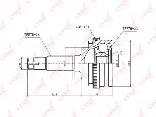 

Шрус LYNXauto CO-7506A