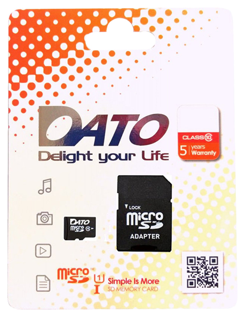 фото Карта памяти dato micro sdhc dttf064guic10 64gb