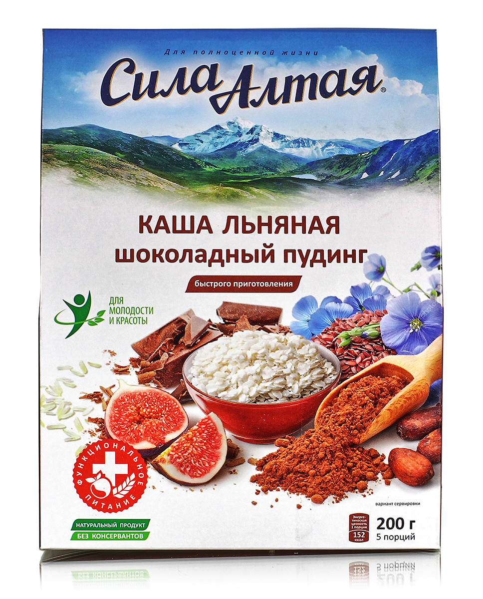 

Каша Специалист льняная шоколадный пудинг 5 пакетов 200 г
