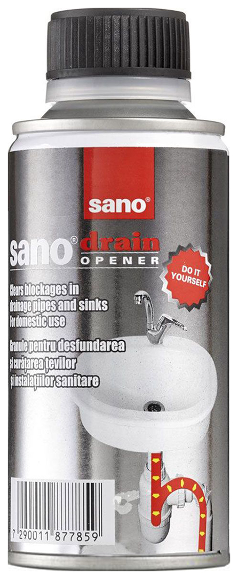 фото Средство sano drain opener для прочистки засоров в гранулах 200 г
