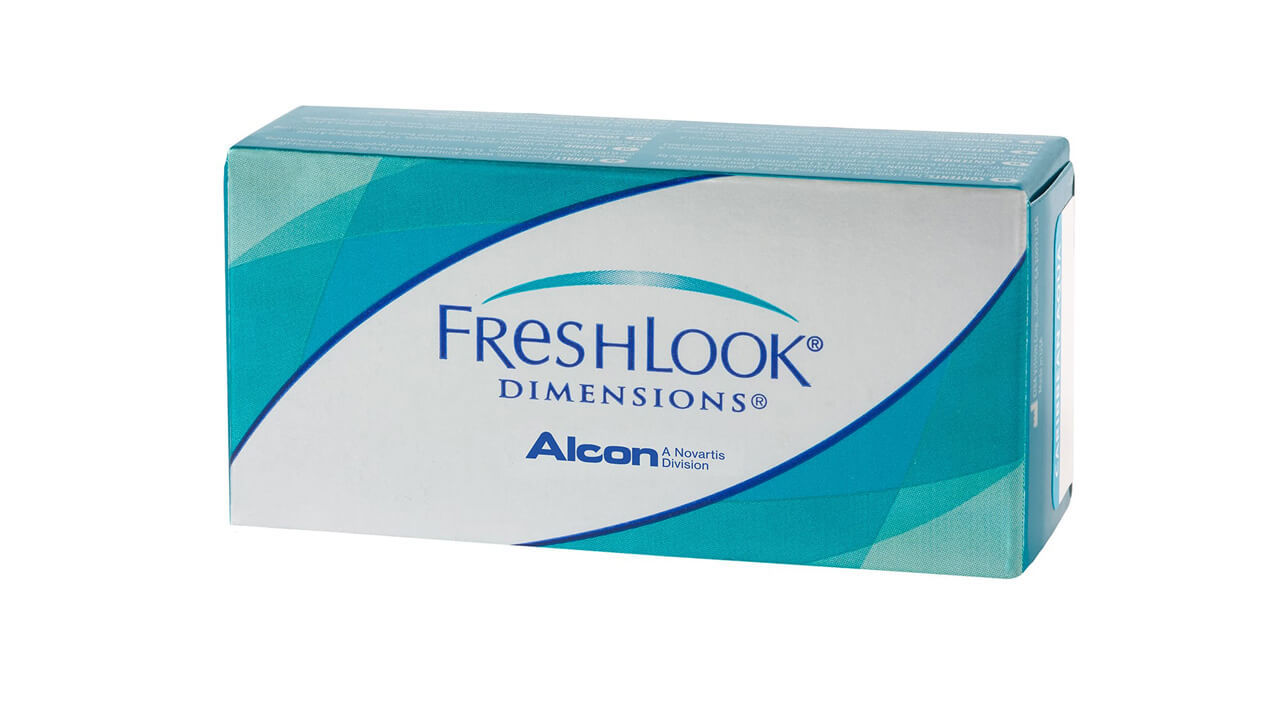 Купить Контактные линзы FreshLook Dimensions 6 линз -5, 50 carribean aqua