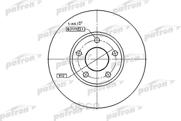 фото Тормозной диск patron для pbd2650