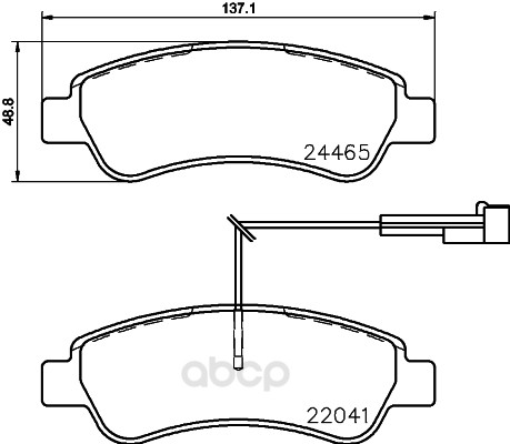 

Колодки тормозные дисковые Hella 8DB355021-901