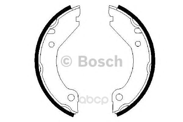 

Тормозные колодки барабанные volvo 240-960 84 BOSCH 0986487215 BOSCH 986487215