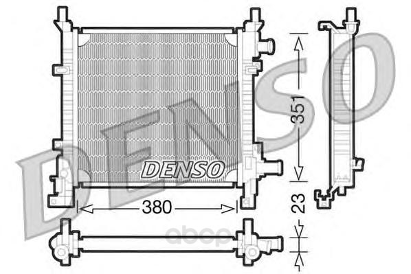

Радиатор системы охлаждения с ас ford ka i 1.3efi 96-02 Denso DRM10061