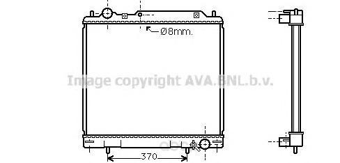 фото Pадиатор системы охлаждения акпп mitsubishi space gear 95 ava mt2110