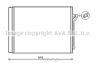 фото Радиатор охлаждения двигателя ava bw5409d