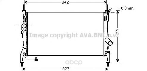 фото Радиатор охлаждения двигателя ava fd2405