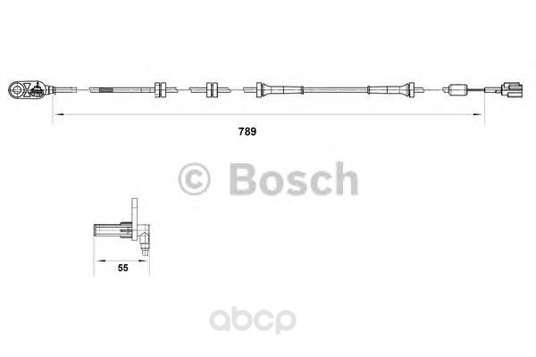 фото Датчик частоты вращения колеса nissan primera, hatchback, traveller bosch 0265007466