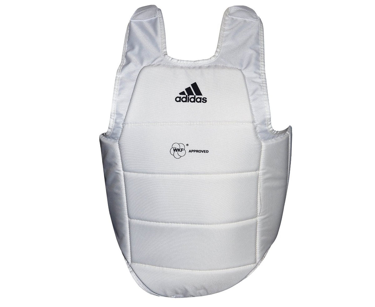 фото Защита корпуса adidas chest guard wkf белая m