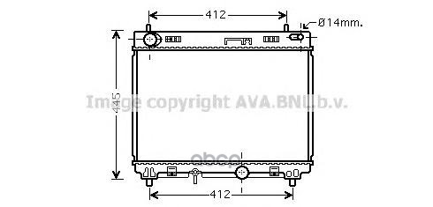

Радиатор системы охлаждения AVA QUALITY COOLING TO2358