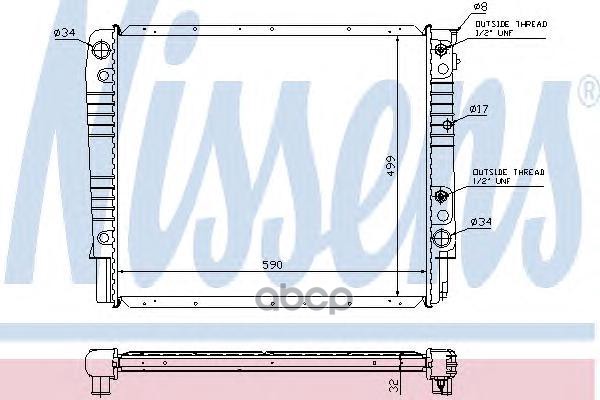 

Радиатор охлаждения Nissens 65542A