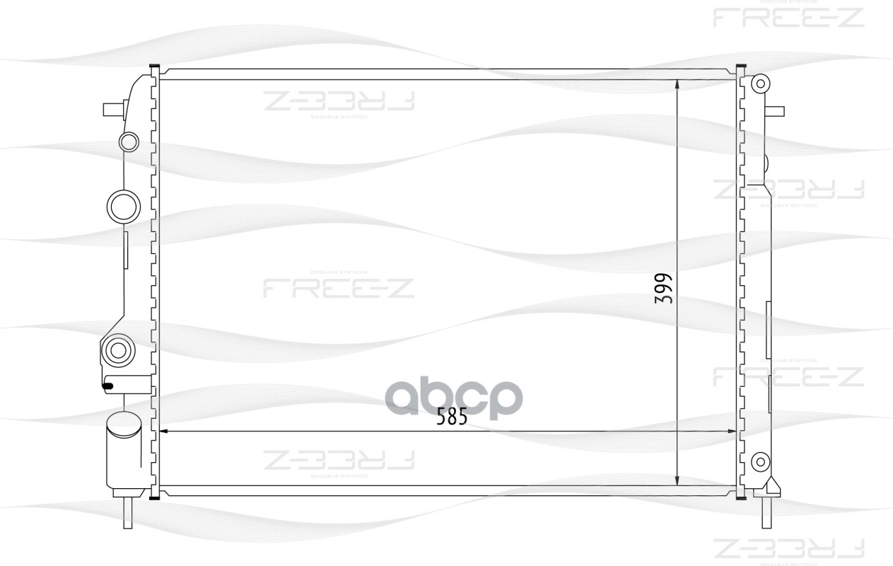 фото Радиатор охлаждения free-z kk0185