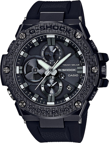 фото Японские наручные часы casio g-shock gst-b100x-1a с хронографом