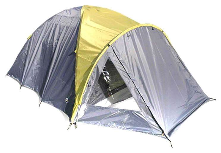 Палатка Greenhouse FCT-43, треккинговая, 4 места, yellow/grey
