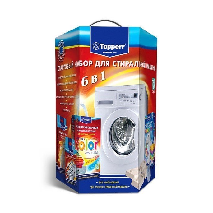 Набор для стиральных машинTopperr 3209 салфетки против окрашивания тканей для стиральных машин topperr 60шт 3227