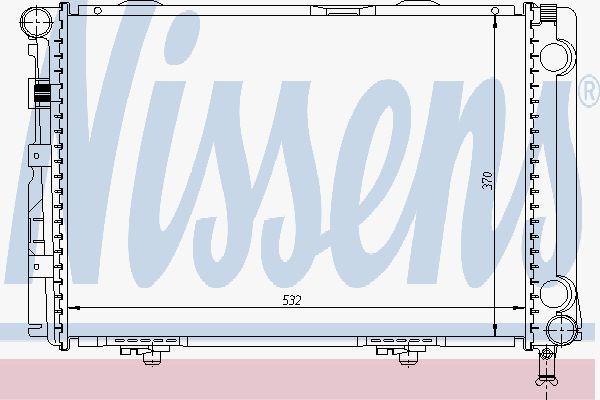 

Радиатор охлаждения двигателя NISSENS 62549A