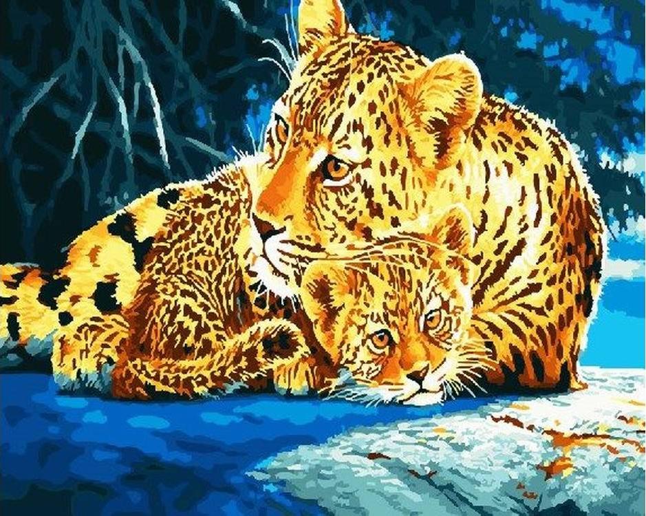 

Картина по номерам Paintboy Пушистая забота, 40x50 см, Пушистая забота