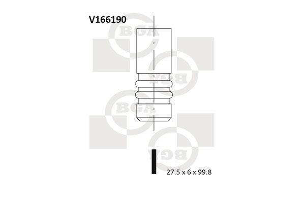 

Впускной клапан BGA V166190
