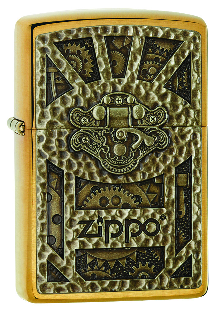

Бензиновая зажигалка Zippo Steampunk Emblem Brushed Brass, Steampunk Emblem