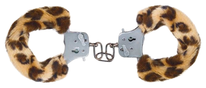 фото Наручники toy joy furry fun cuffs leopard с леопардовым мехом