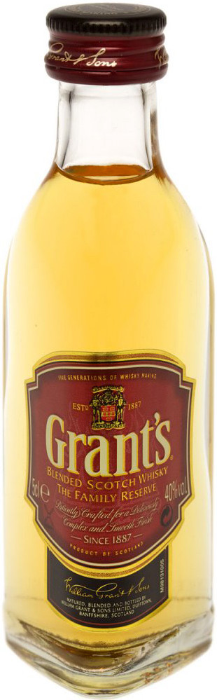 фото Виски grant's family reserve 50 мл william grant and sons