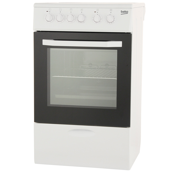 фото Электрическая плита beko css 48100 gw white