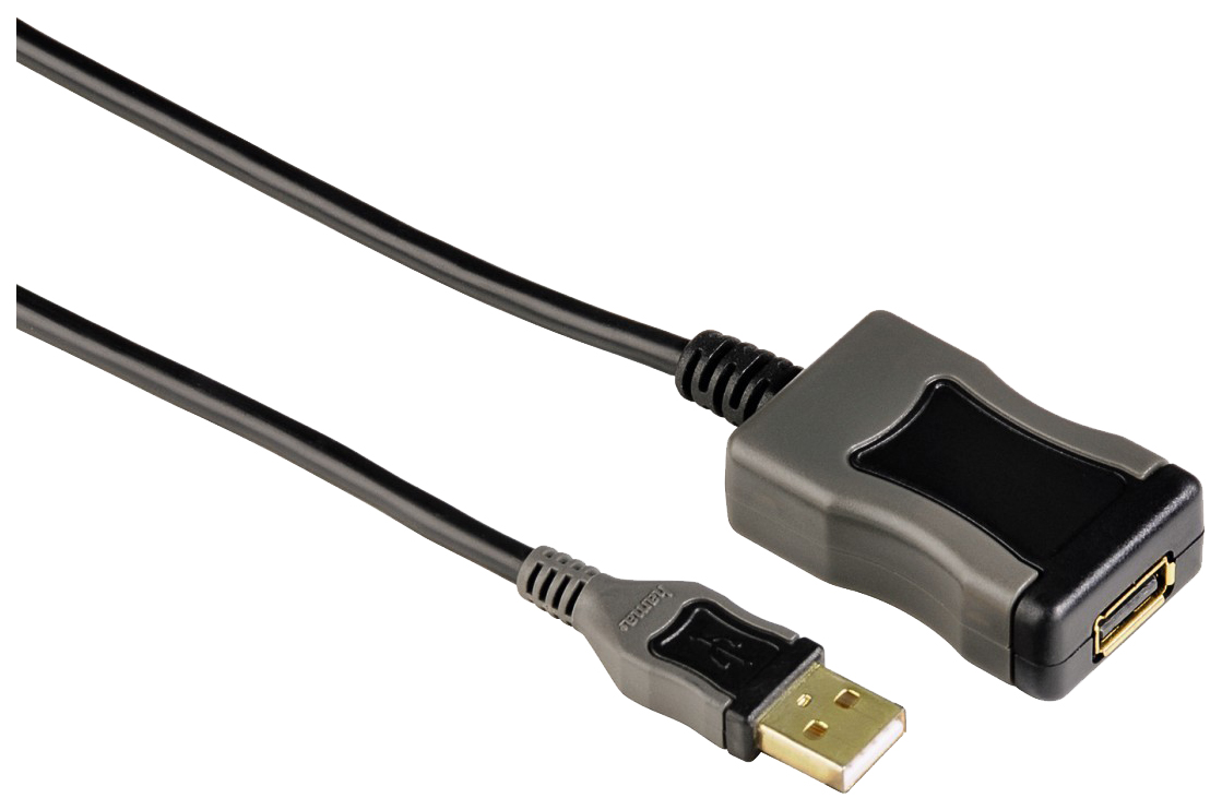 фото Кабель hama usb a-usb a, m-f 5м black (h-78482)