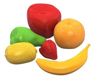 Набор НОРДПЛАСТ фрукты 6 предметов в пакете