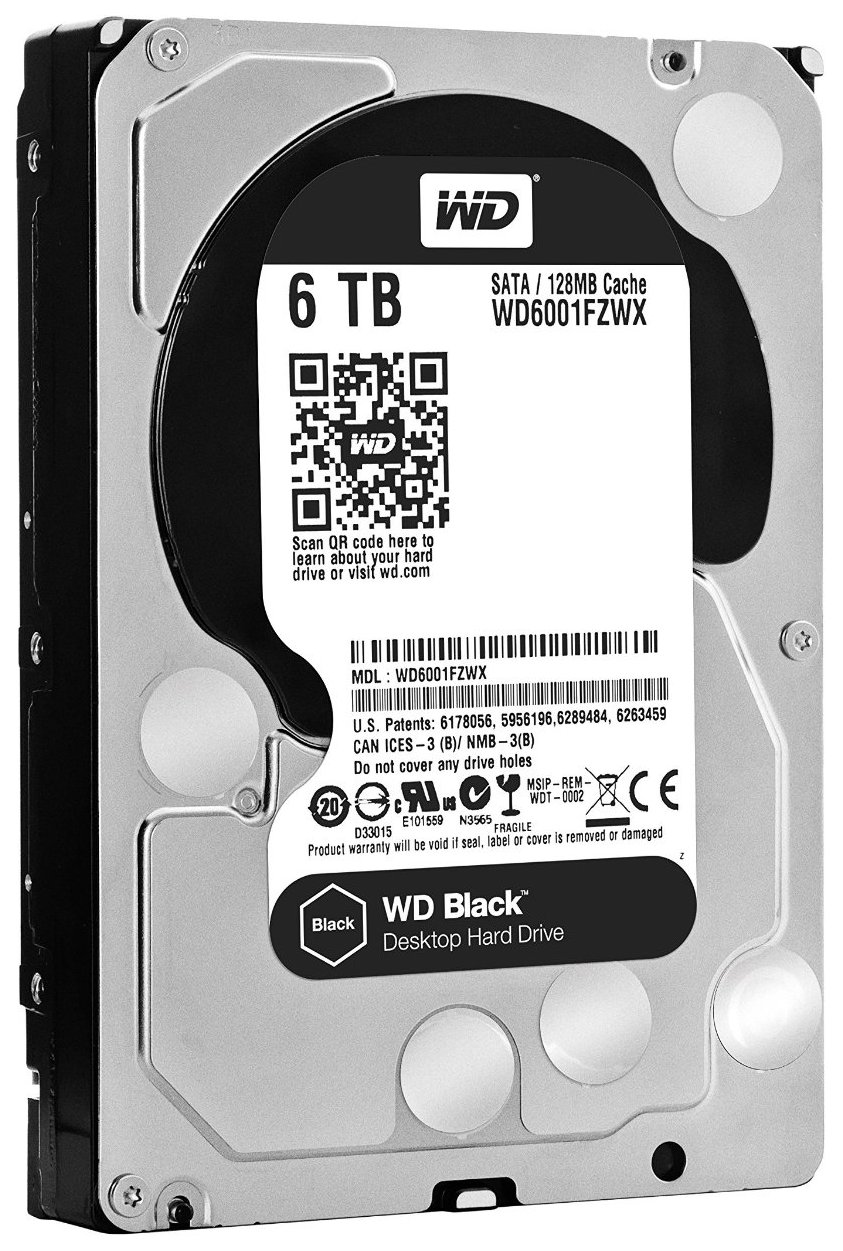 

Жесткий диск WD Black 6ТБ (WD6001FZWX), Black