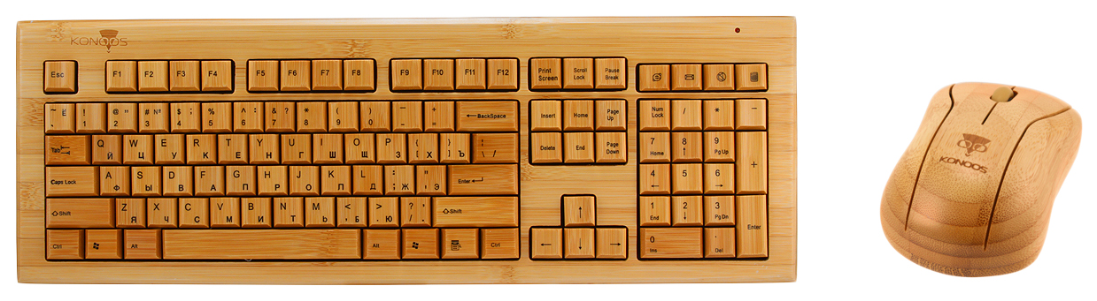 

Комплект клавиатура и мышь Konoos Bambook KBKM-01, KBKM-01