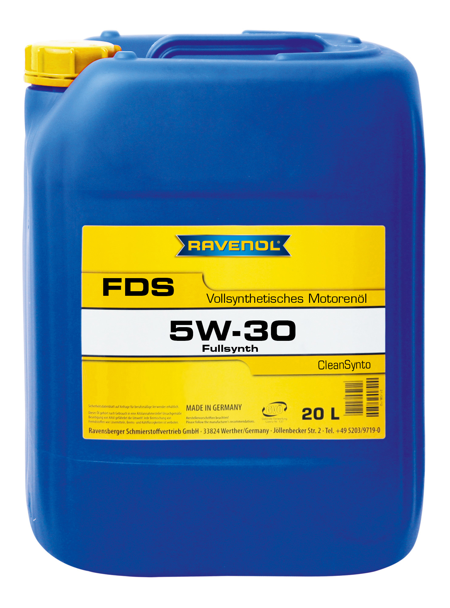 

Моторное масло Ravenol FDS NeW 5W30 20 л, FDS NeW