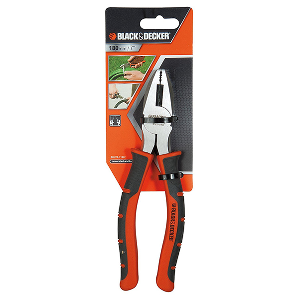 

Плоскогубцы Black & Decker BDHT0-71622 комбинированные 180мм оранжевый