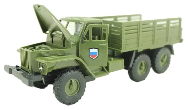 фото Грузовик военный yako toys бортовой инерционный со световыми и звуковыми эффектами