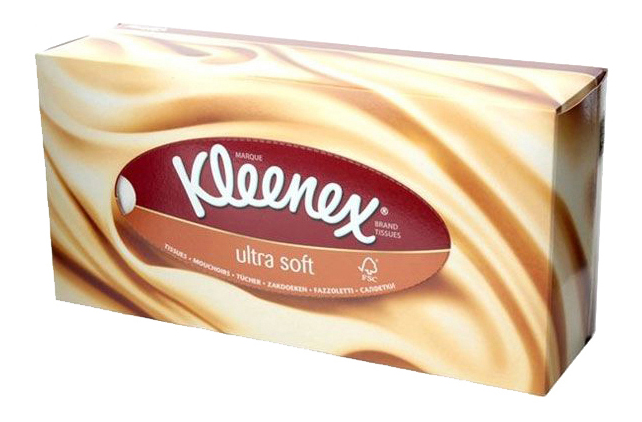 фото Салфетки в коробке kleenex ultrasoft 56 штук