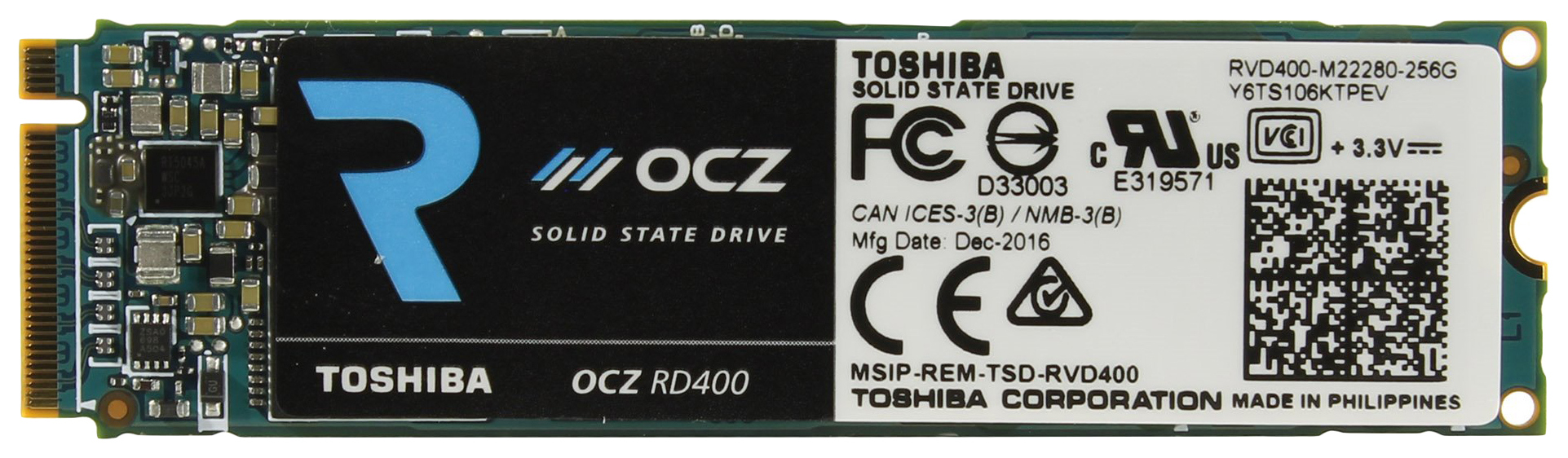 

SSD диск Toshiba RD400 256ГБ (RVD400-M22280-256G), RD400