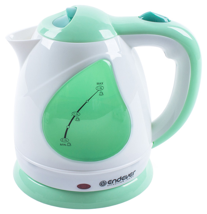 

Чайник электрический Endever KR-349 White/Green, KR-349