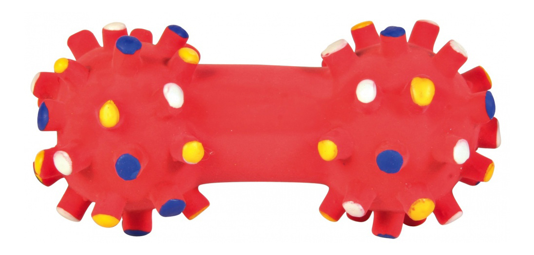 

Жевательная игрушка для собак TRIXIE Гантель игольчатая из латекса, красная, 10 см, гантель игольчатая