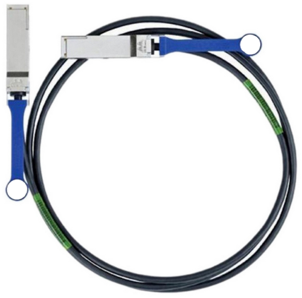 фото Кабель mellanox qsfp-qsfp, m-m 1м black (mc2210130-001)